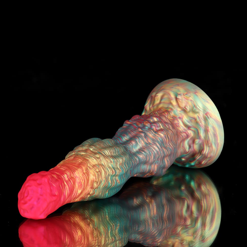 Rainbow Knot Dildo – Colorful Kink & Deep Delight - BeastGasm